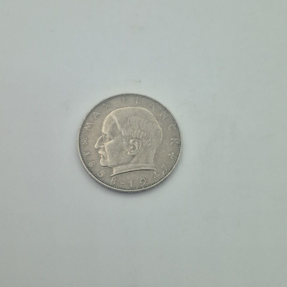 2 Mark Coin 1958 G Max Planck Germany
